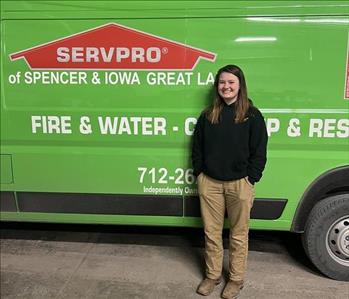Sophie Krukow, team member at SERVPRO of Spencer & Iowa Great Lakes